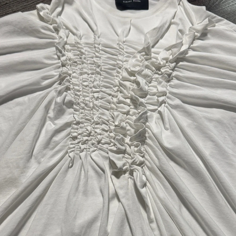 Simone Rocha White Ruched Top - Picture 6 of 14